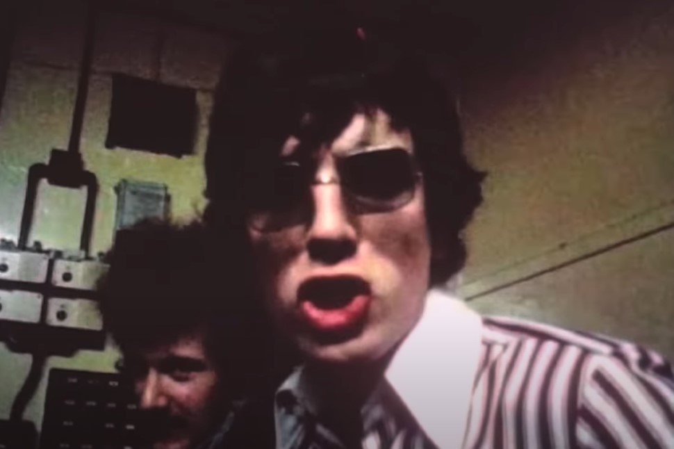 Syd Barrett in shirt and glasses