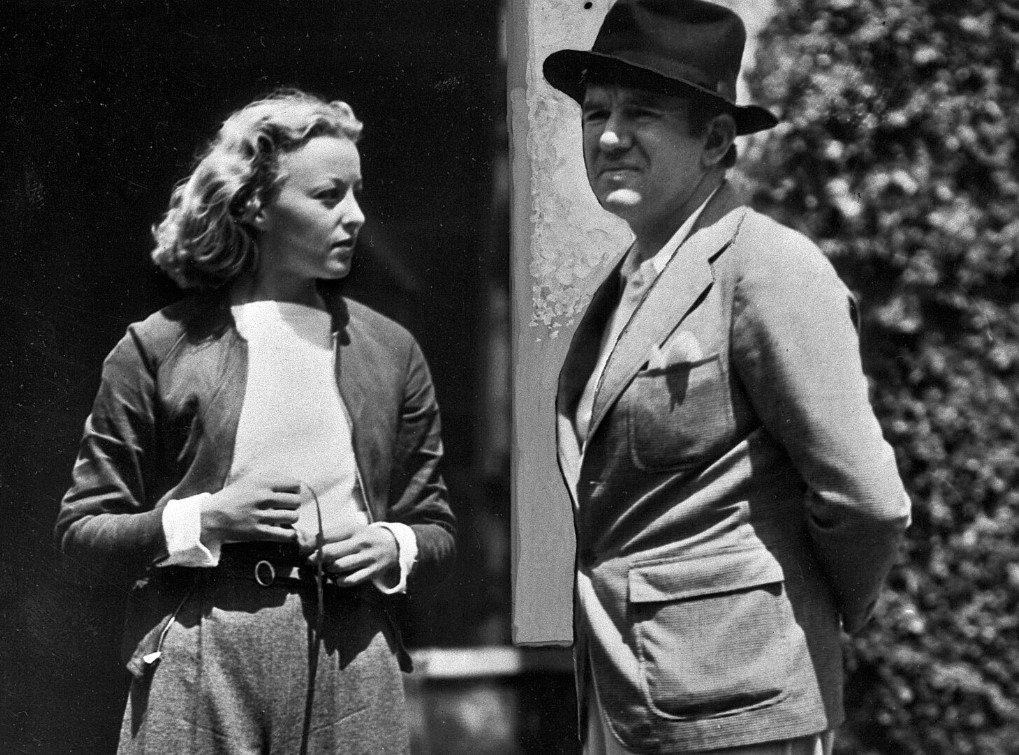 Bonnie Bonnell stands beside Ted Healy