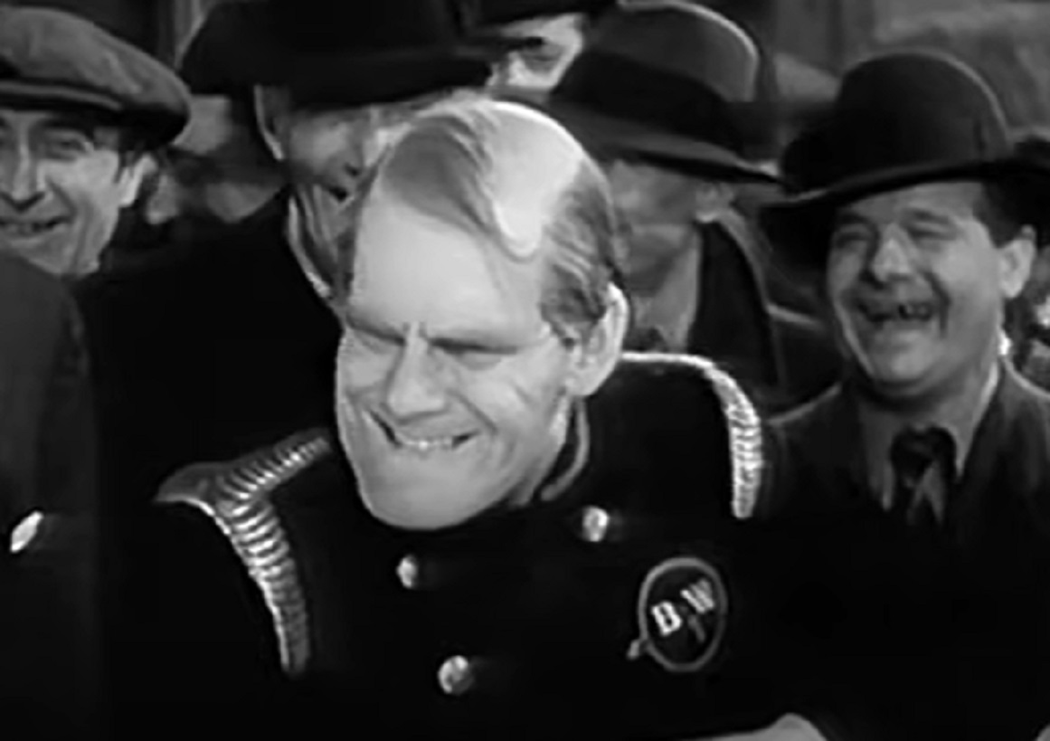 Screenshot of Will Hay yelling - from Where's That Fire? (1940)