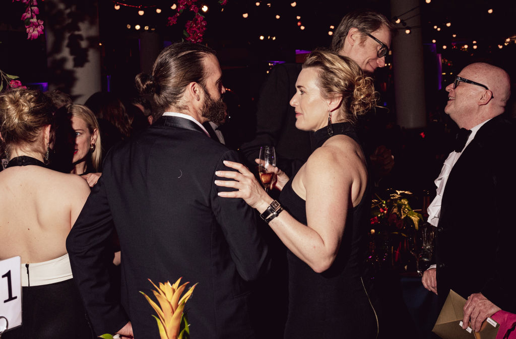 Kate Winslet and Edward Abel Smith in a party
