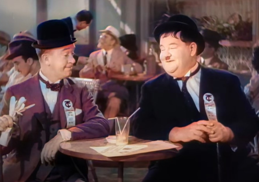 Laurel and Hardy in The Flying Deuces