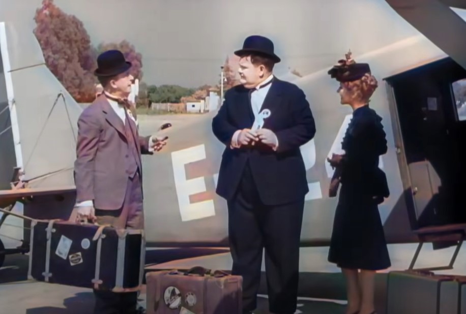 Laurel and Hardy in The Flying Deuces