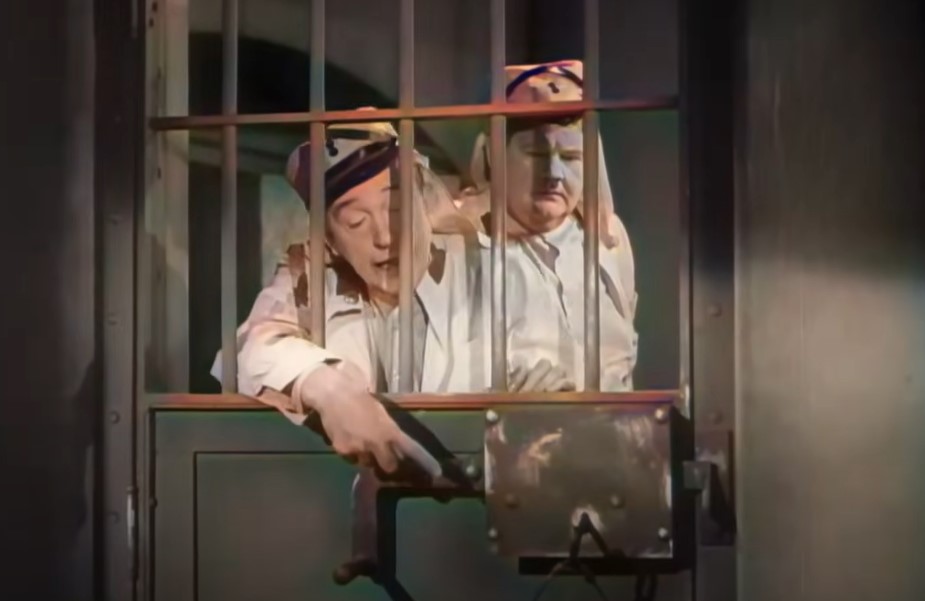 Laurel and Hardy in The Flying Deuces