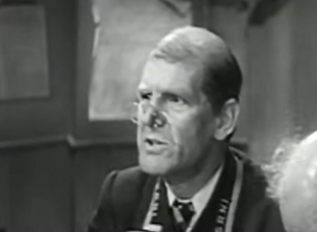 Screenshot of Will Hay looking sad - from Oh, Mr Porter! (1937)