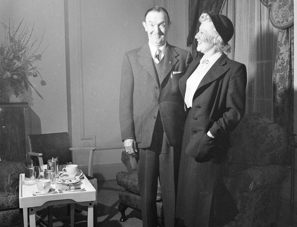 Stan Laurel and wife Ida Kitaeva Raphael.
