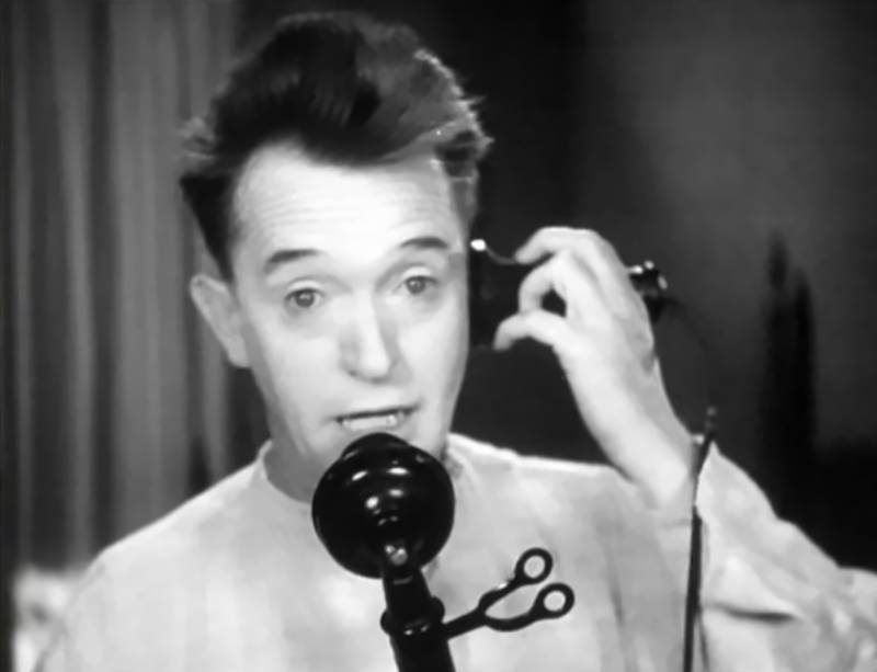 Stanley Laurel on the phone