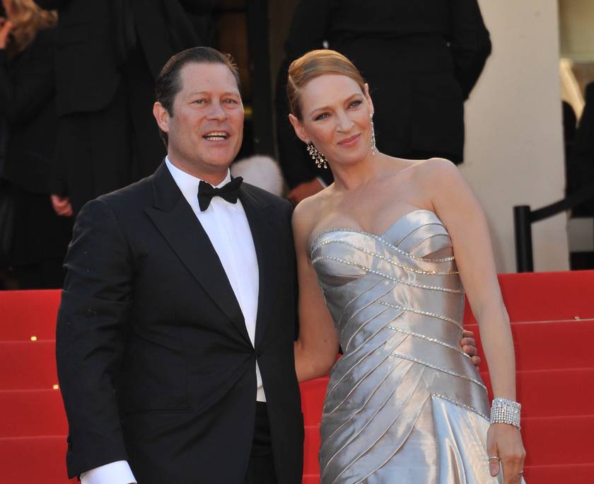 image of Uma Thurman and Arpad Busson