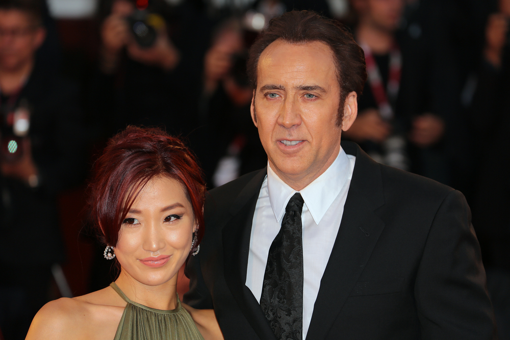 Nicolas Cage and his wife Alice Kim Cage