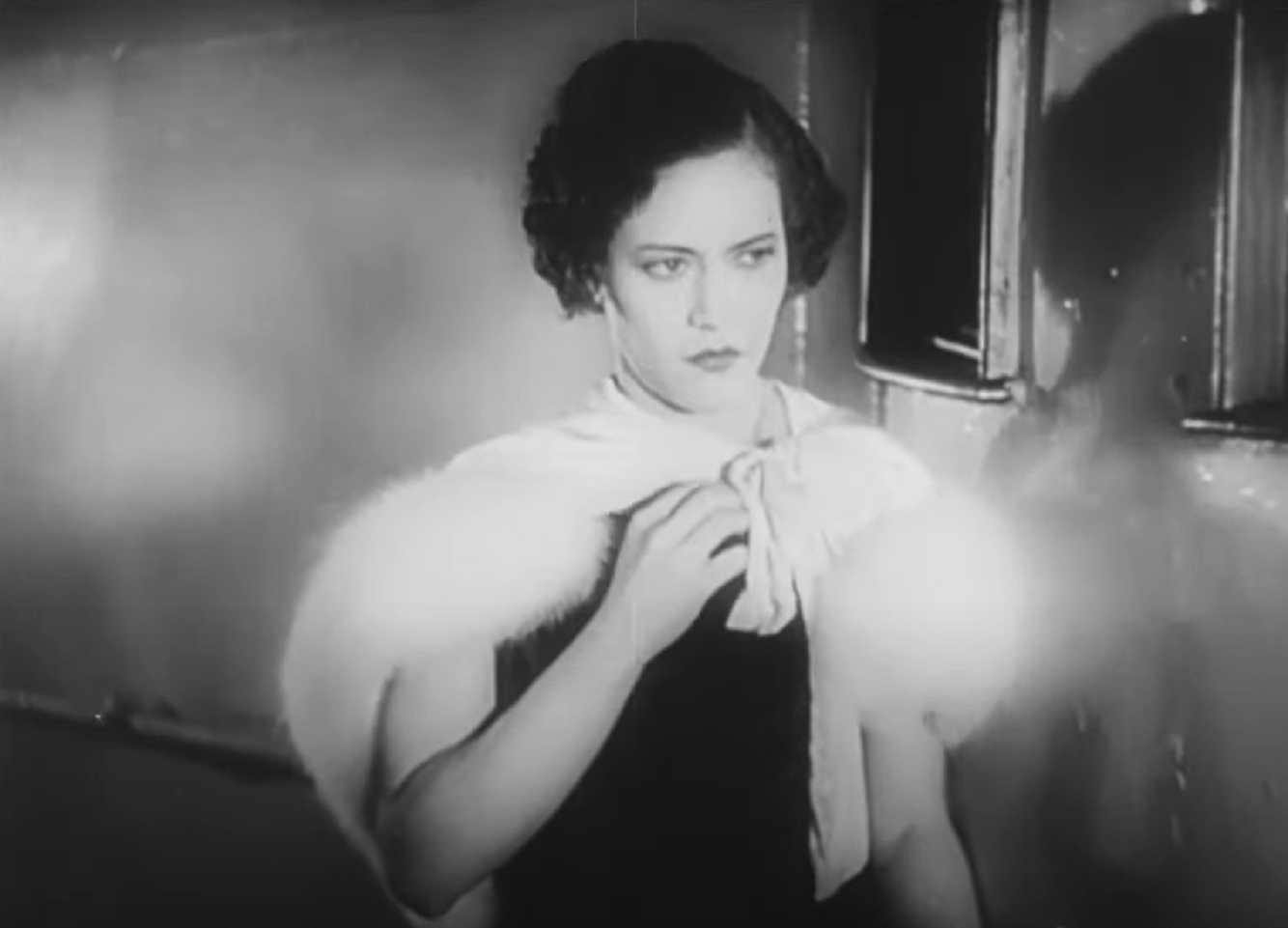 Screenshot of Fredi Washington looking upset - from Ouanga (1936)