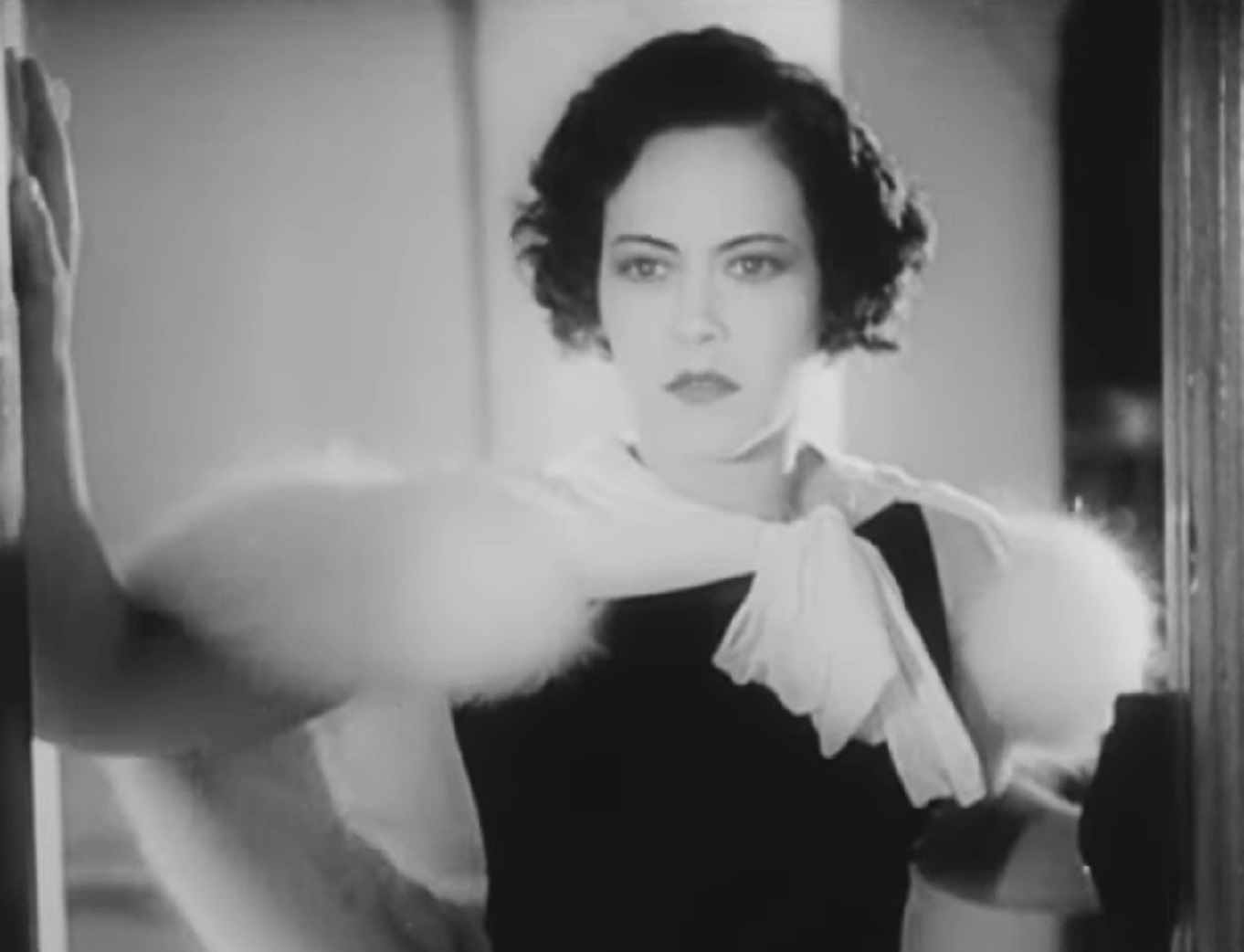 Screenshot of Fredi Washington looking surprised - from Ouanga (1936)
