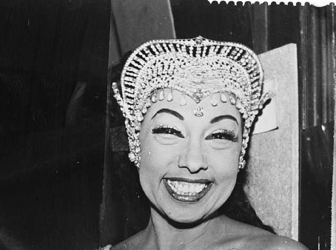 Josephine Baker - Black and White Portrait Photograph - 1960