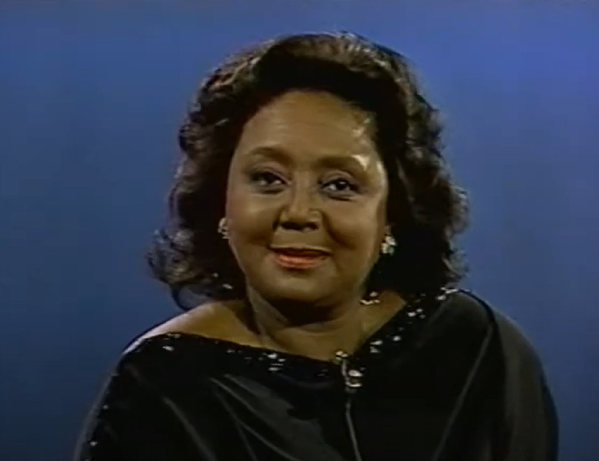 Screenshot of Joyce Bryant smiling at camera - from The David Susskind Show - (1958–1987)