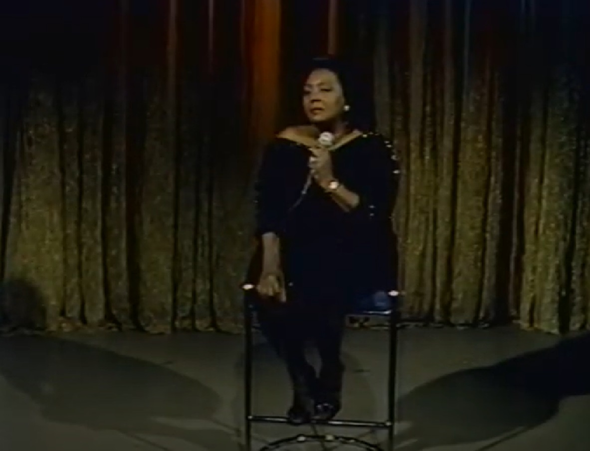 Screenshot of Joyce Bryant singing at stage - from The David Susskind Show - (1958–1987)