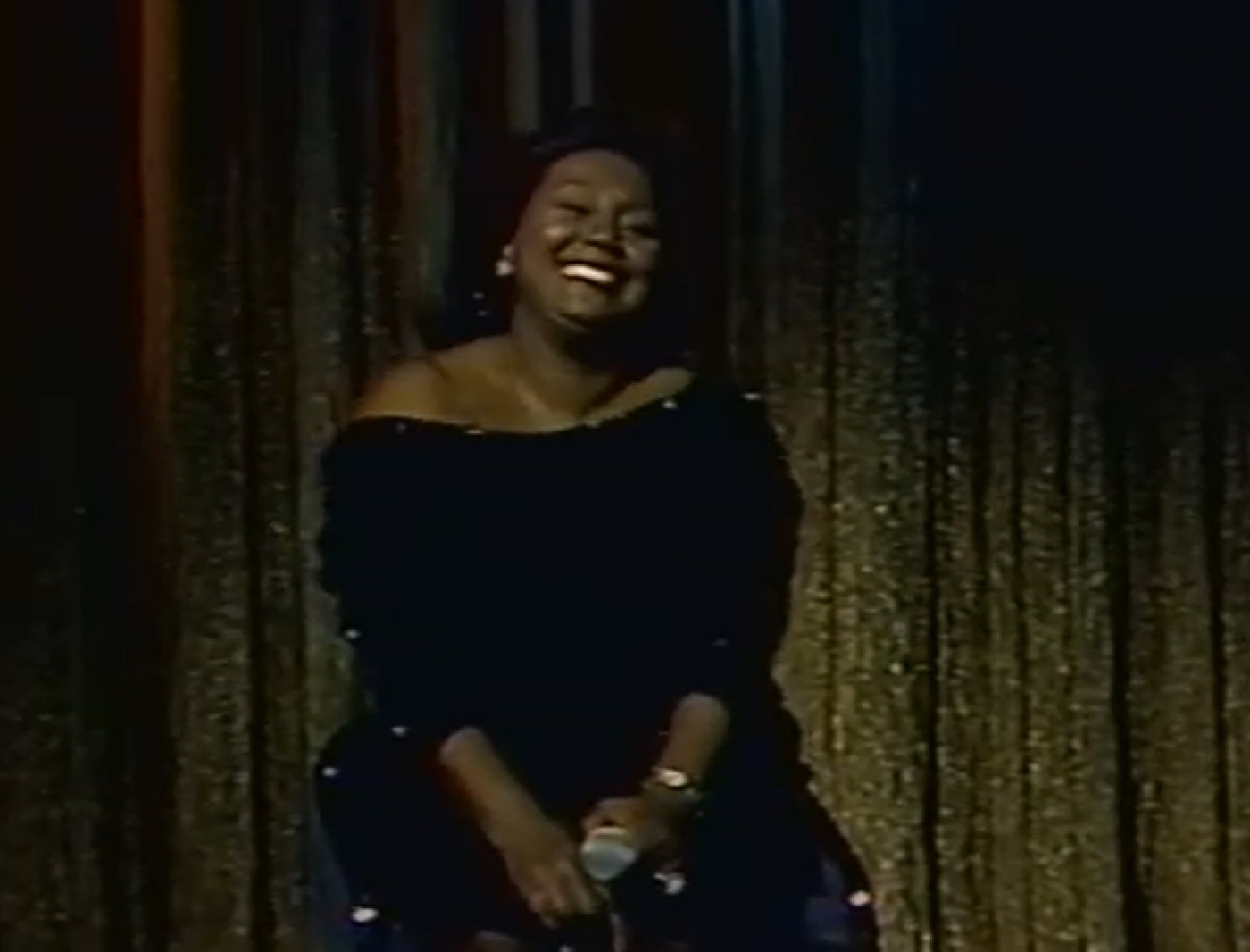 Screenshot of Joyce Bryant smiling at stage - from The David Susskind Show - (1958–1987)