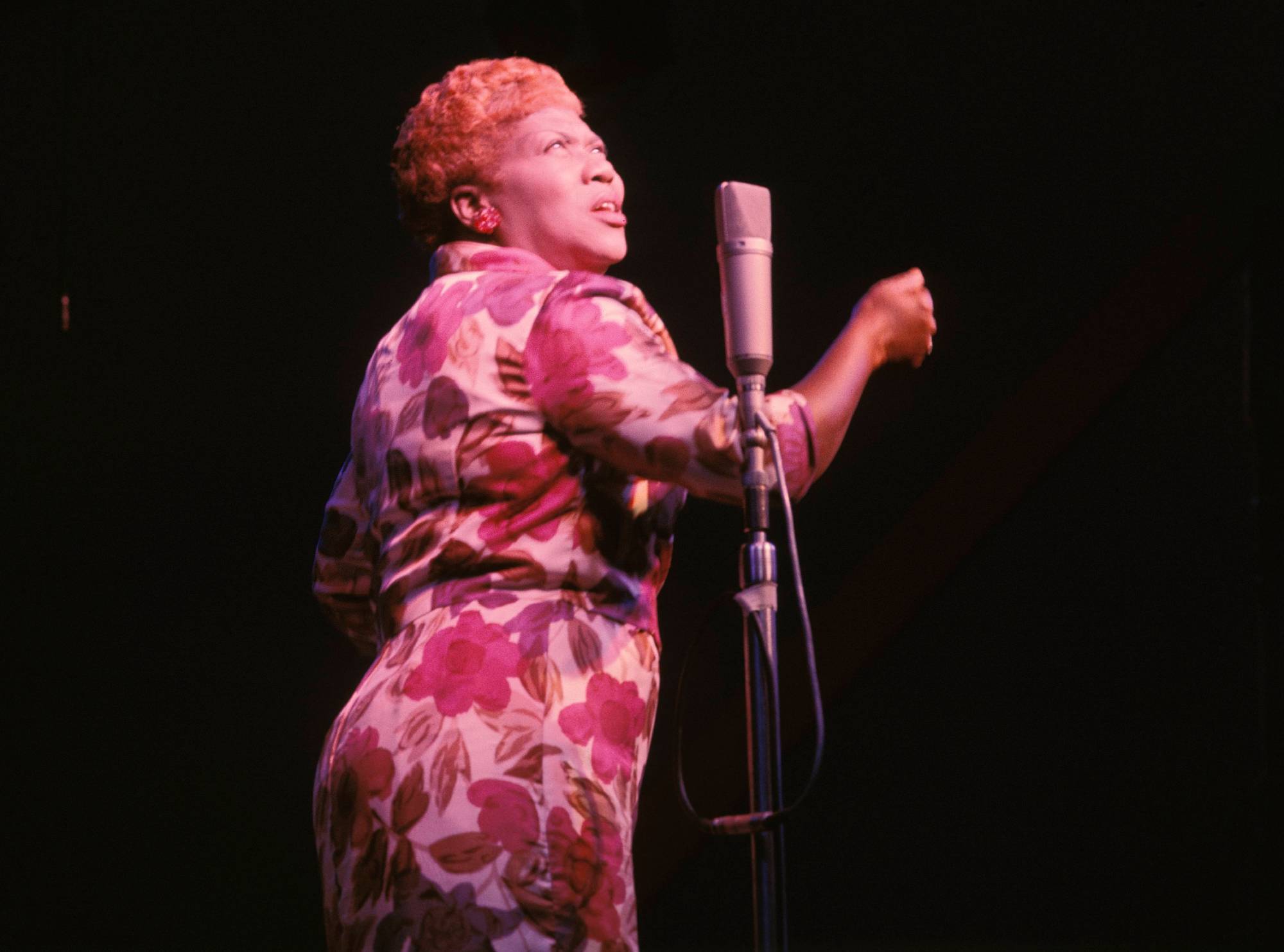 Photo of Big Mama THORNTON in flower printed dress