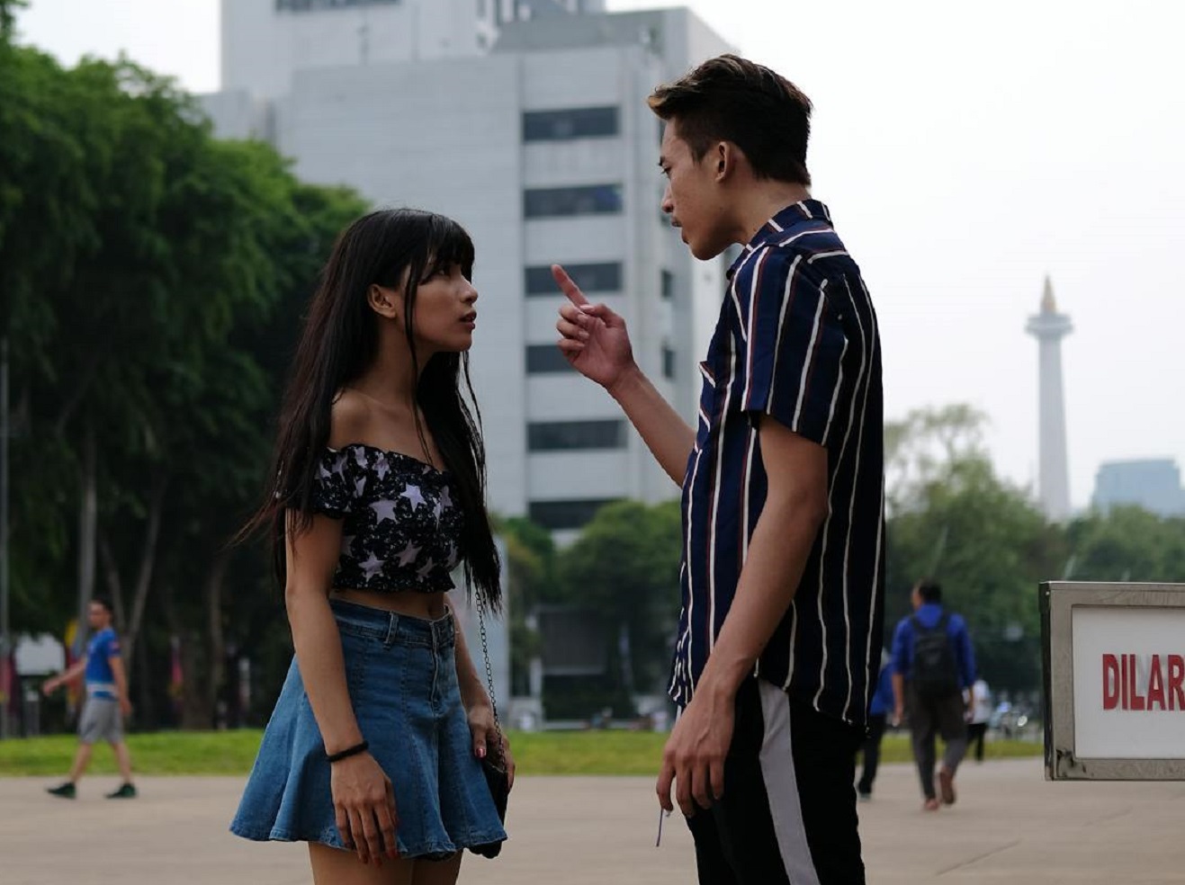 A Couple Having a Conversation