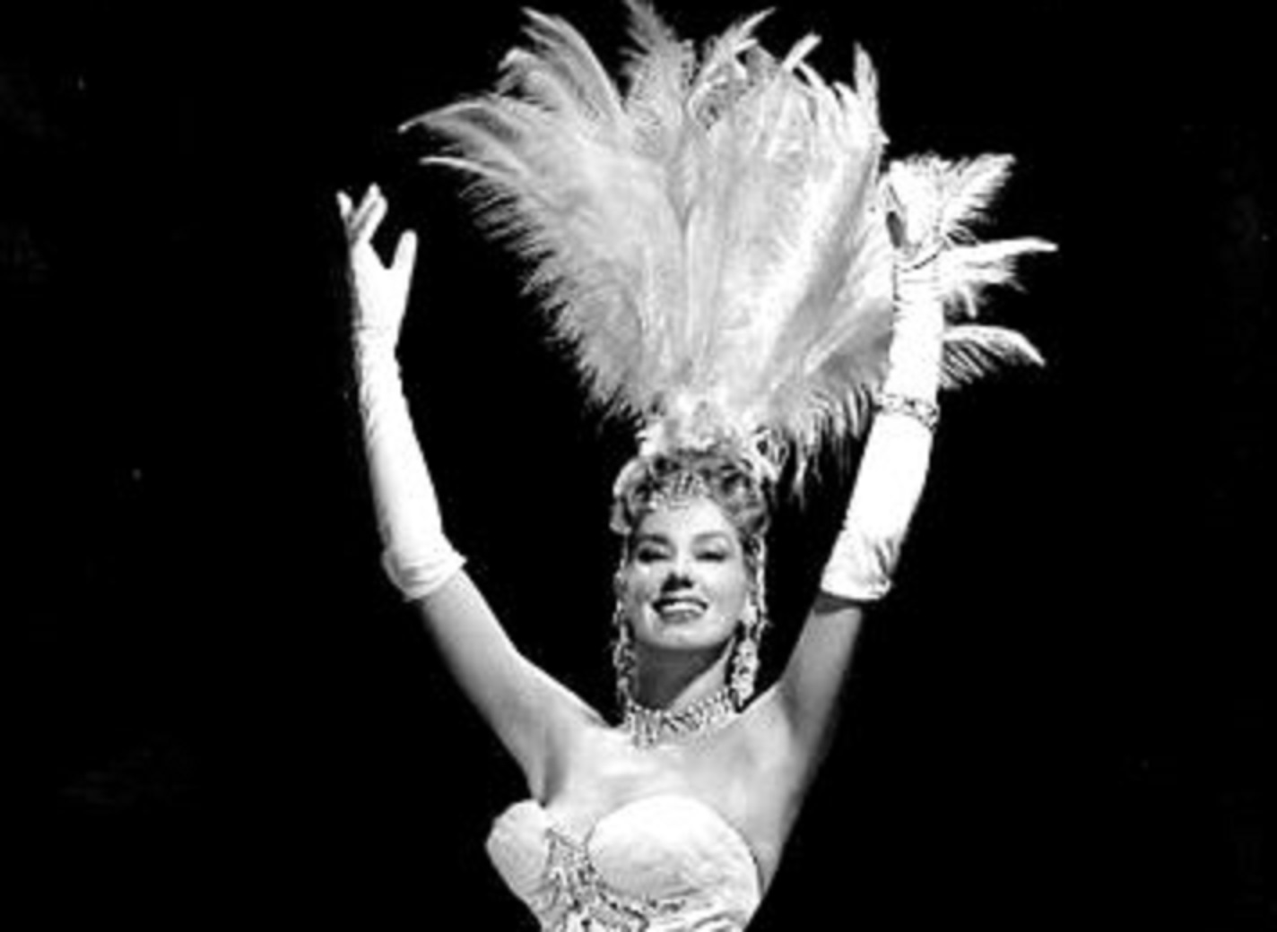 Gypsy Rose Lee performing on stage.