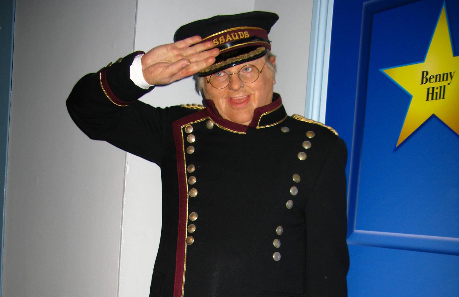 image of Benny Hill wearing uniform