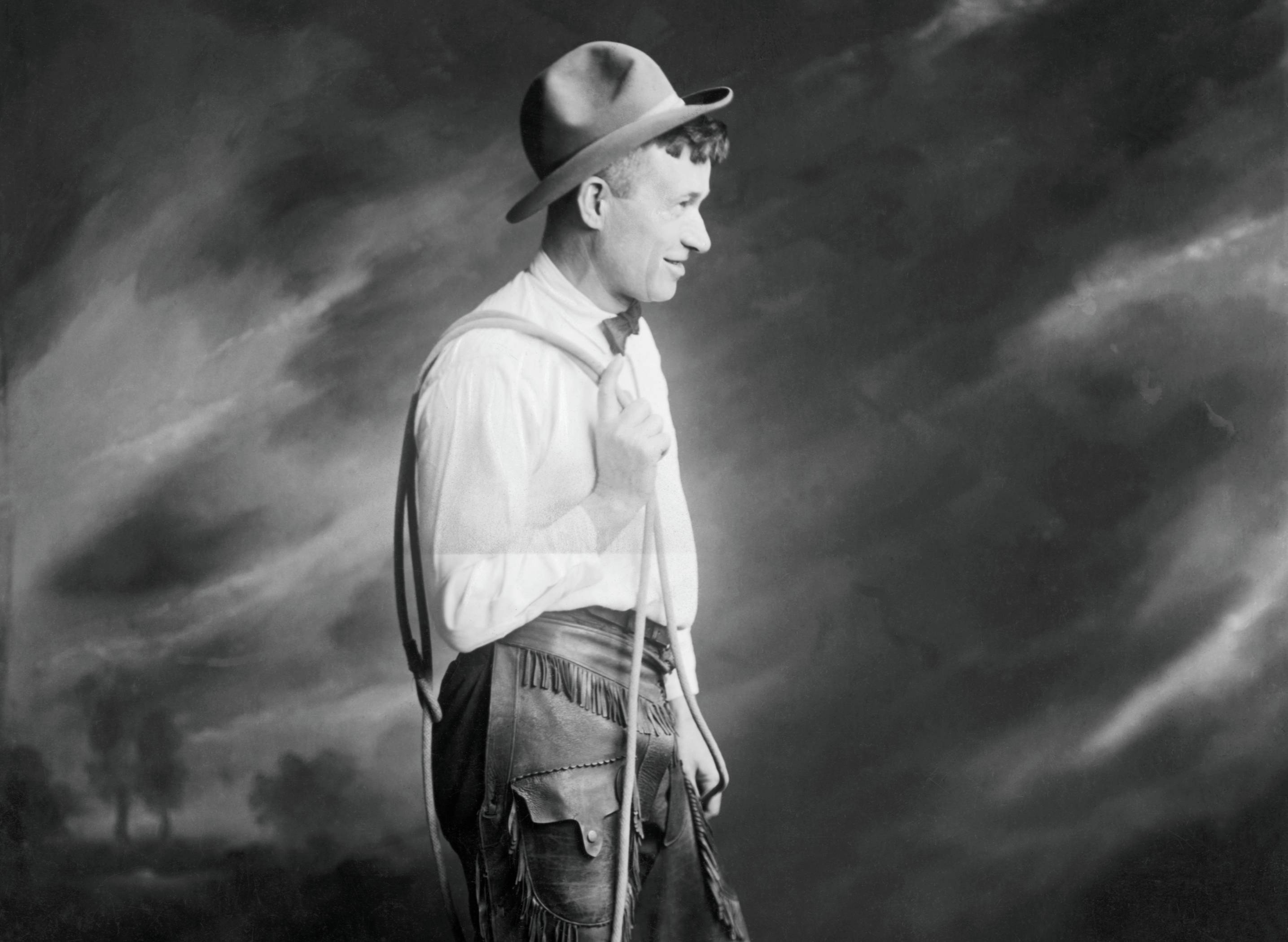 Will Rogers In Typical Cowboy Outfit