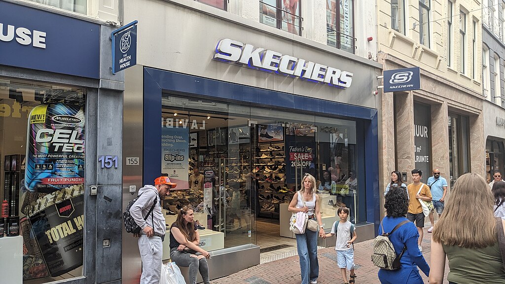 A small local Skechers-branded shoe store, that is located in Amstellander
