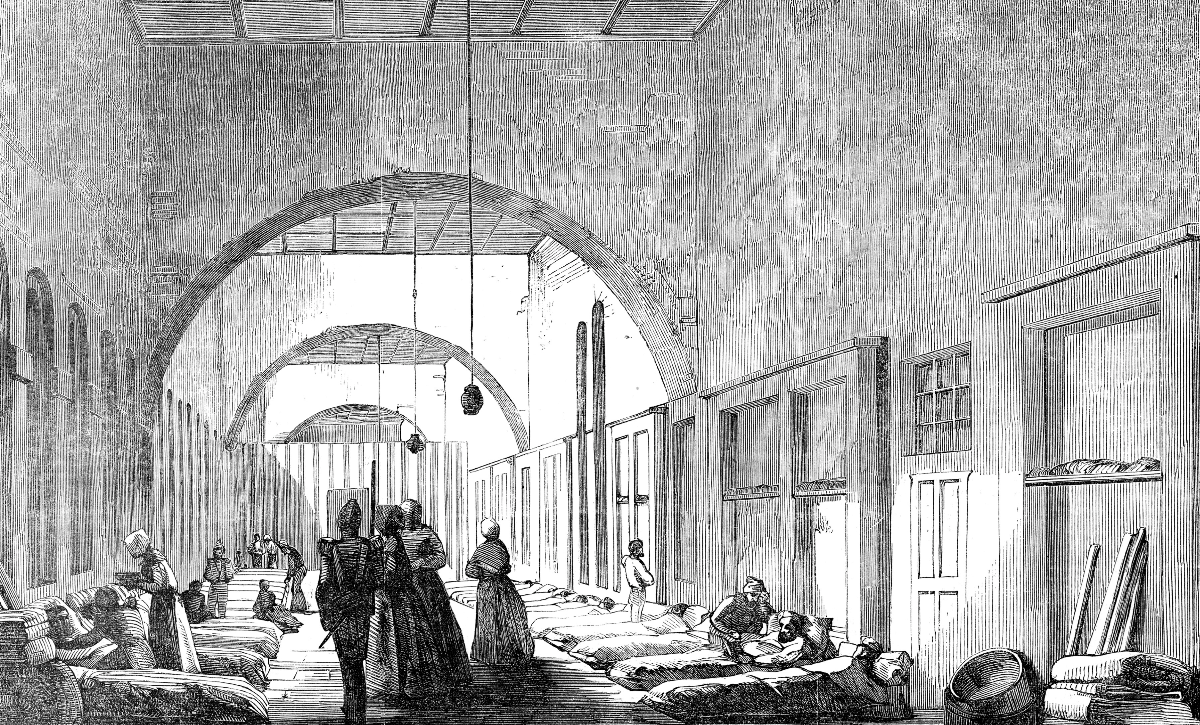 illustration of the hospital