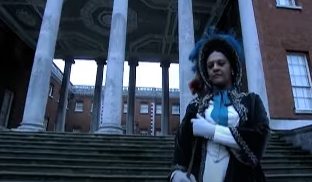 image of Mary Seacole walking on a stairs