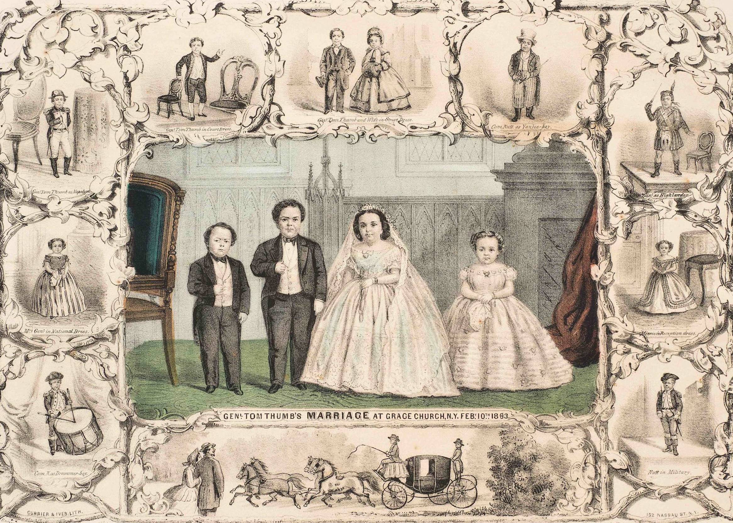 Tom thumb wedding painting