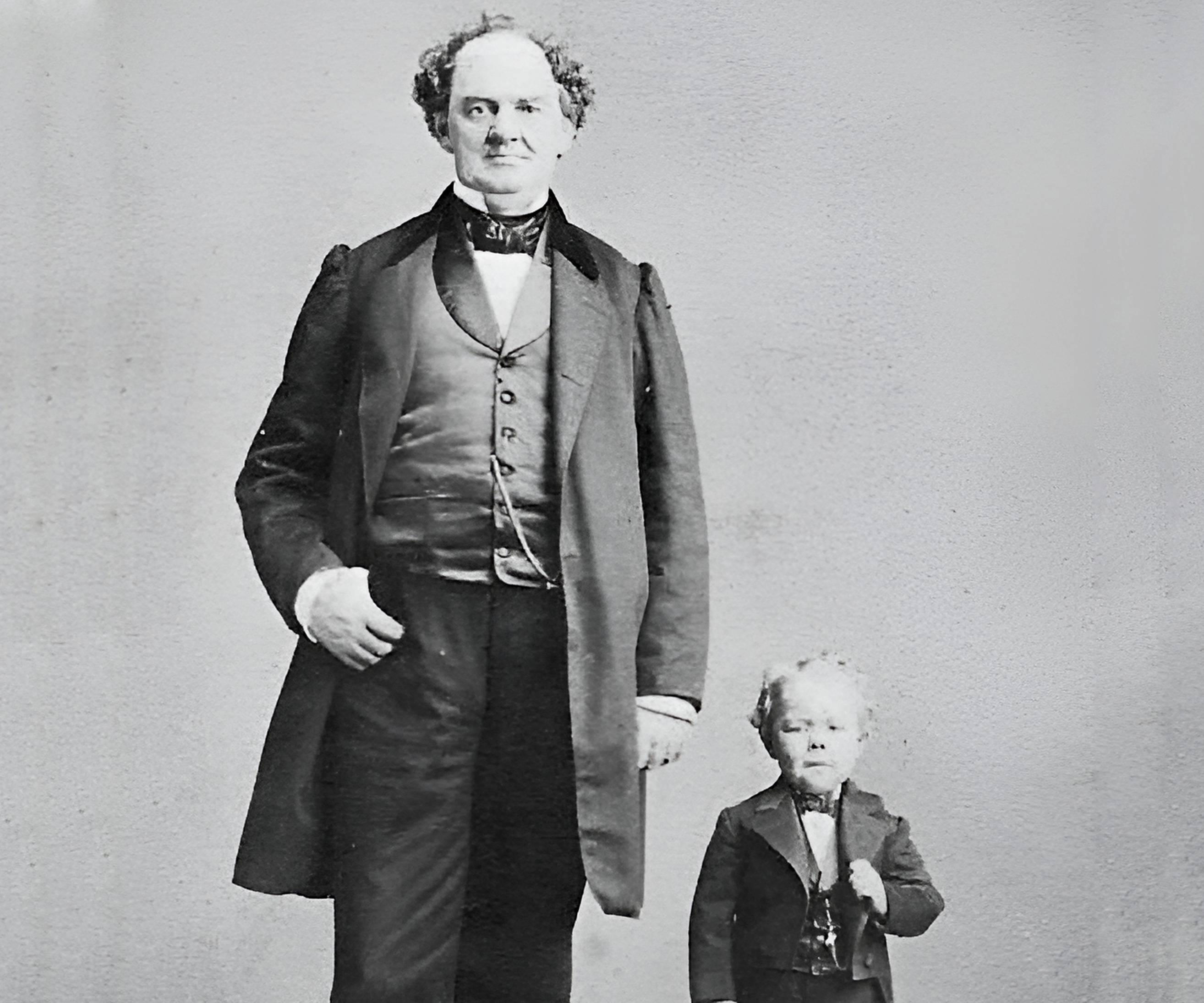 P. T. Barnum (1810-1891) and Commodore Nutt (1848-1881)