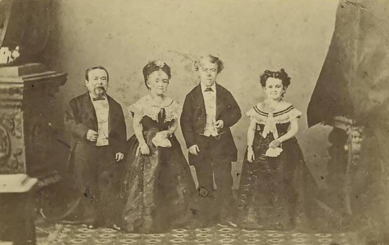 Portrait of General Tom Thumb & Wife. Commodore Nutt and Miss Minnie Warren