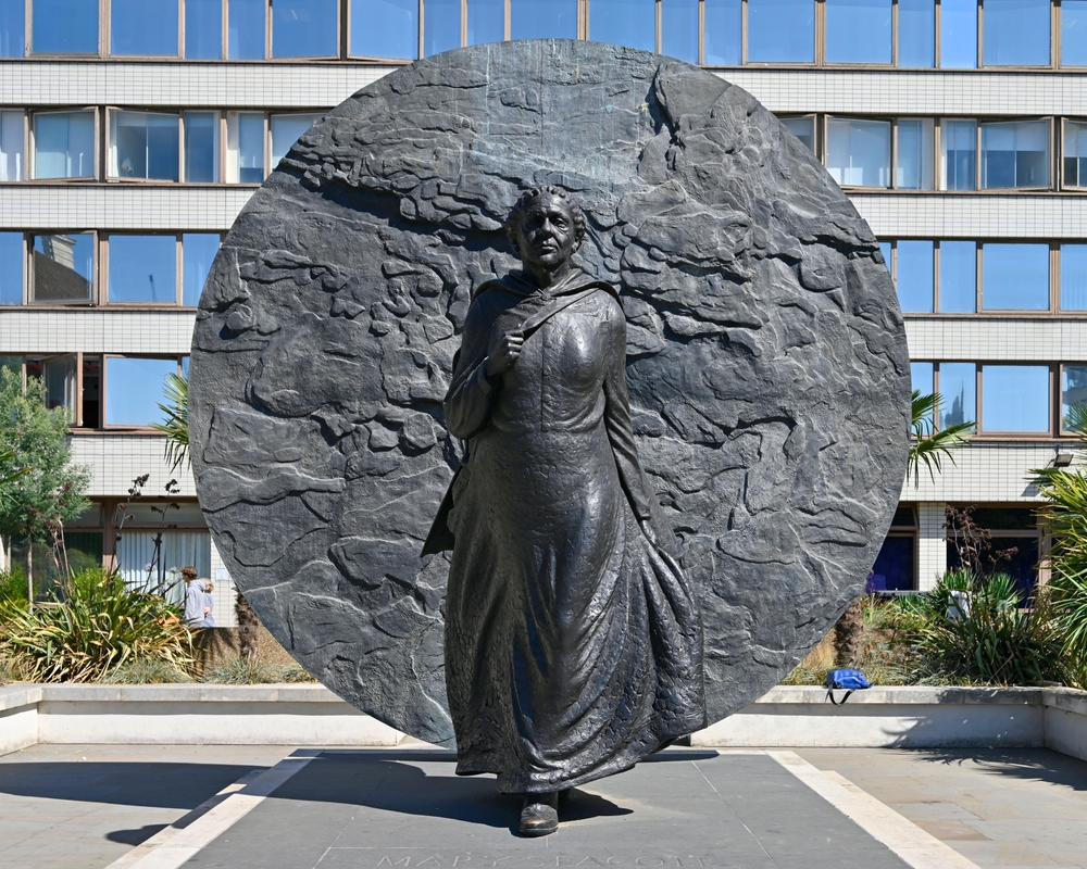 The statue of Mary Seacole