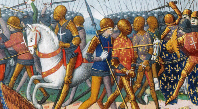 The battle of Azincourt