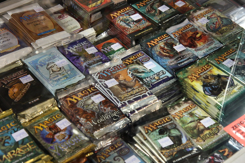 Close Up Photo of Magic The Gathering Cards pile