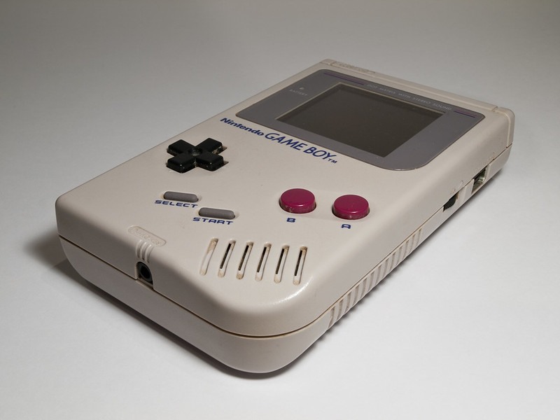 Close Up Photo of Original Nintendo Gameboy.