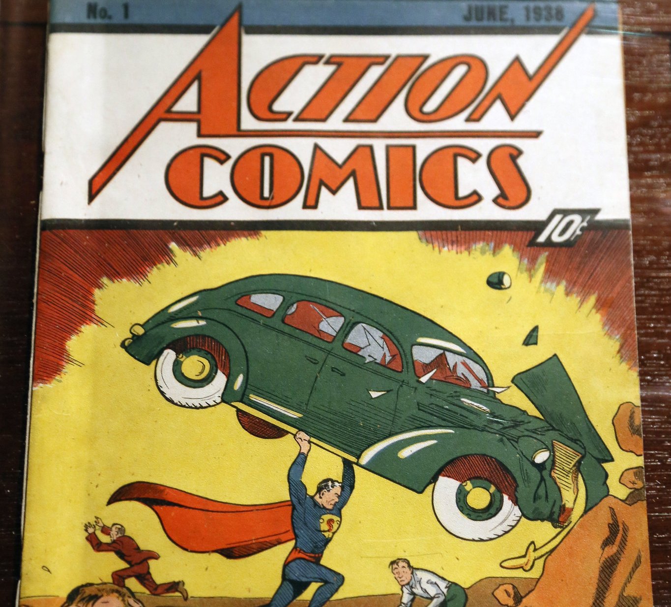 Close Up Photo ofAction Comics No. 1 - The First Appearance of Superman