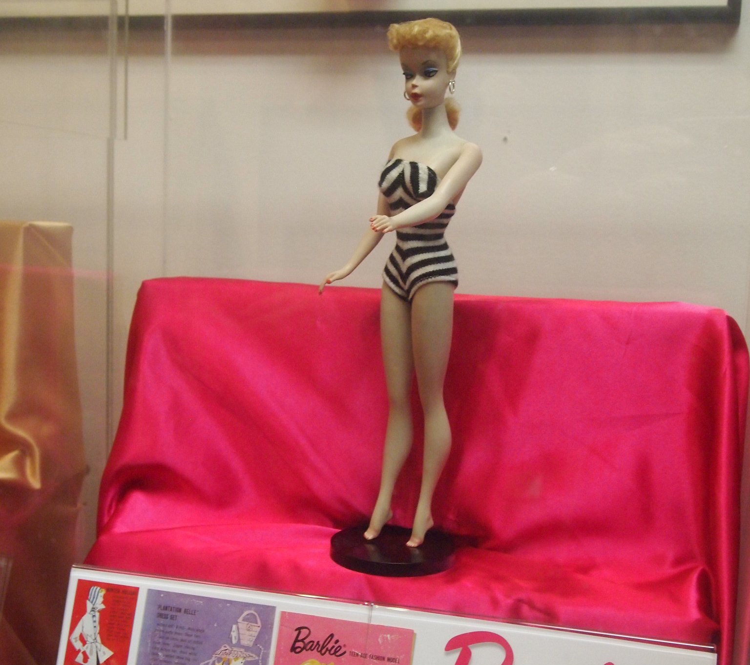 Close Up Photo of The First Barbie Doll
