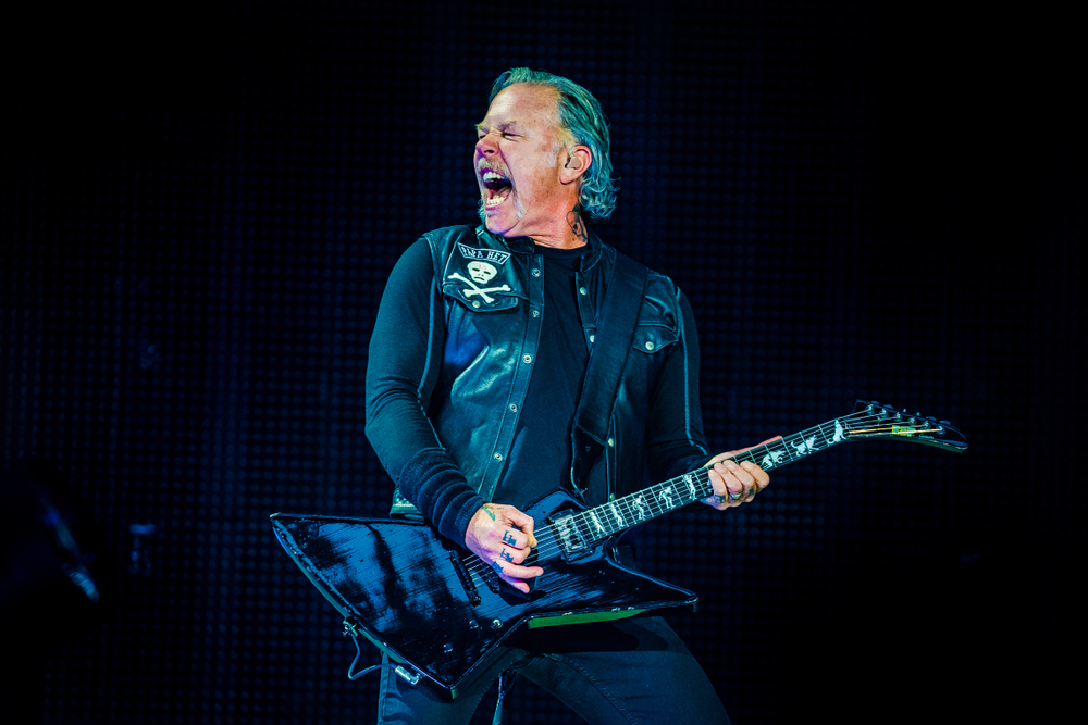 image of guitarist hetfield from Metallica