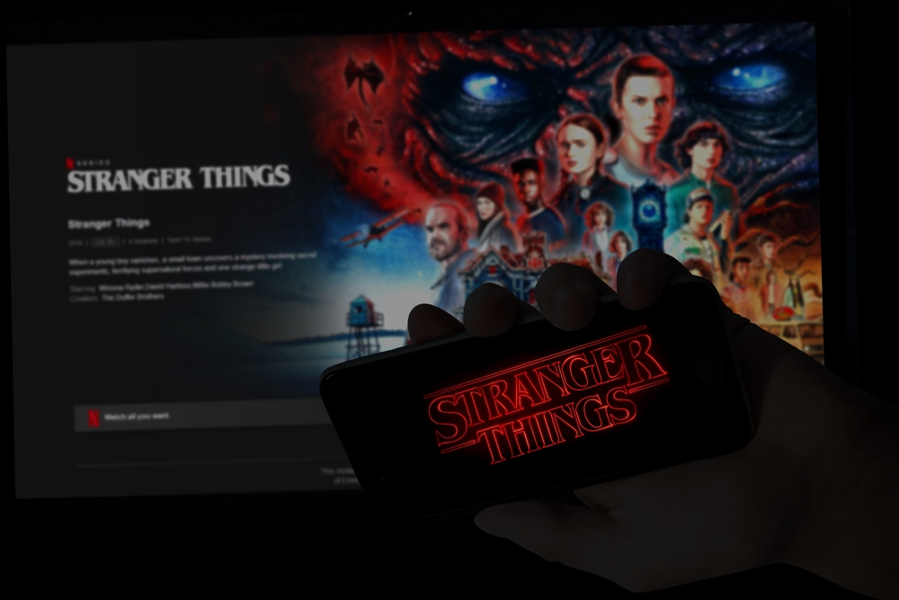 stranger things tv series image concept