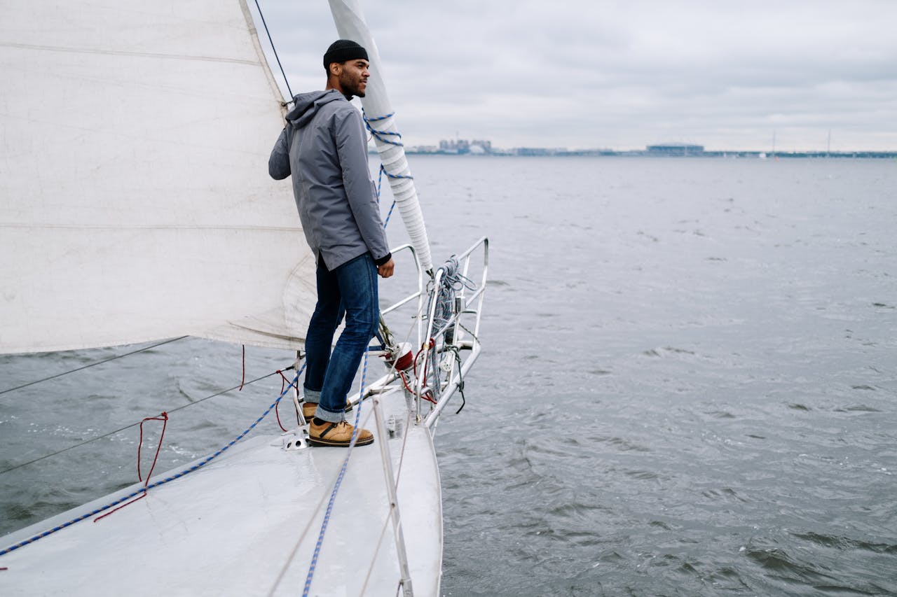 A Man on a Sailboat