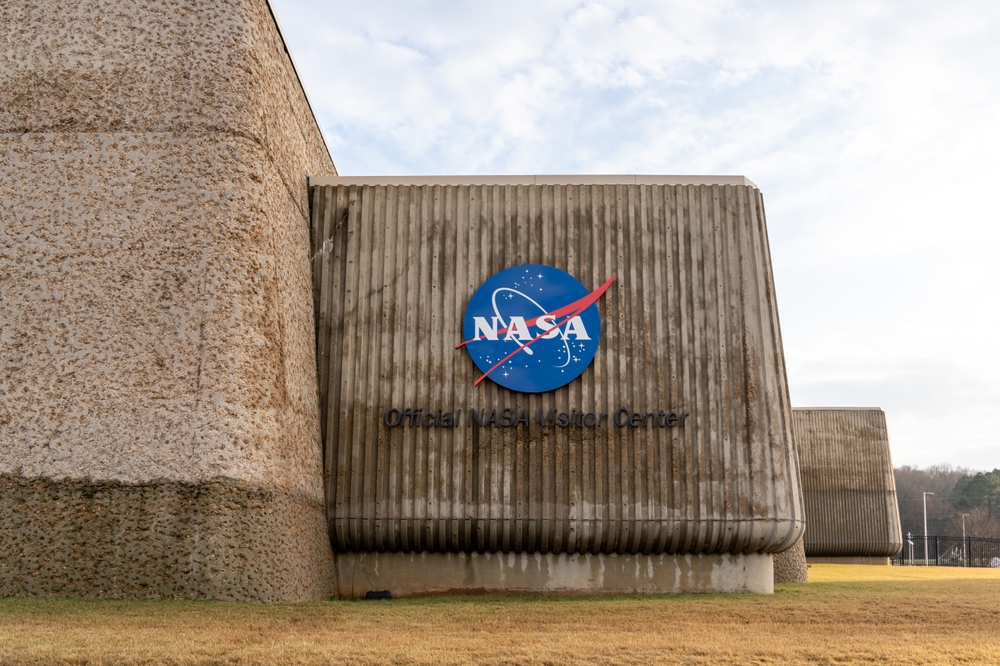 The NASA logo at U.S. Space and Rocket Center