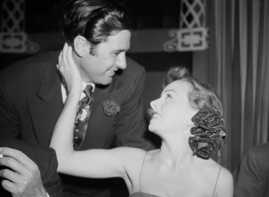 Actress Jeanne Crain with Paul Brinkman