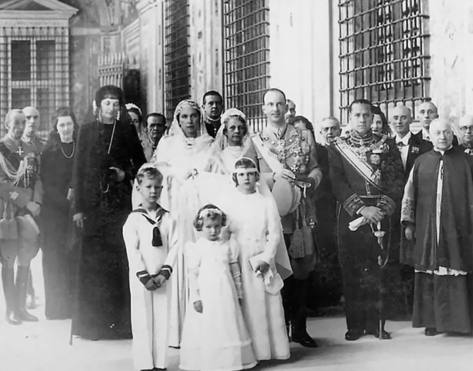 Marie-José of Belgium and family