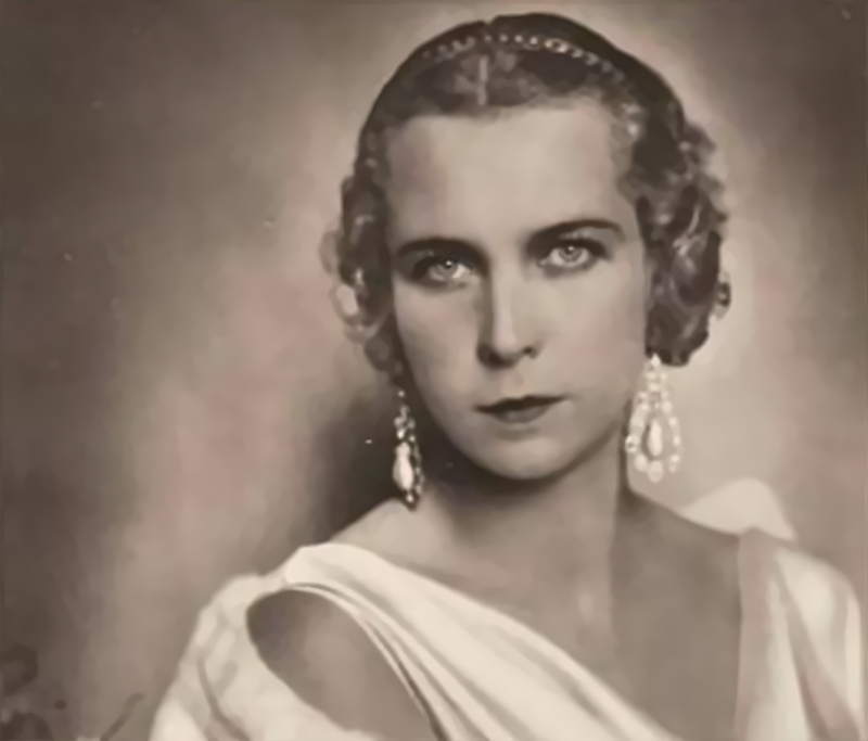 Marie-José of Belgium wearing white dress