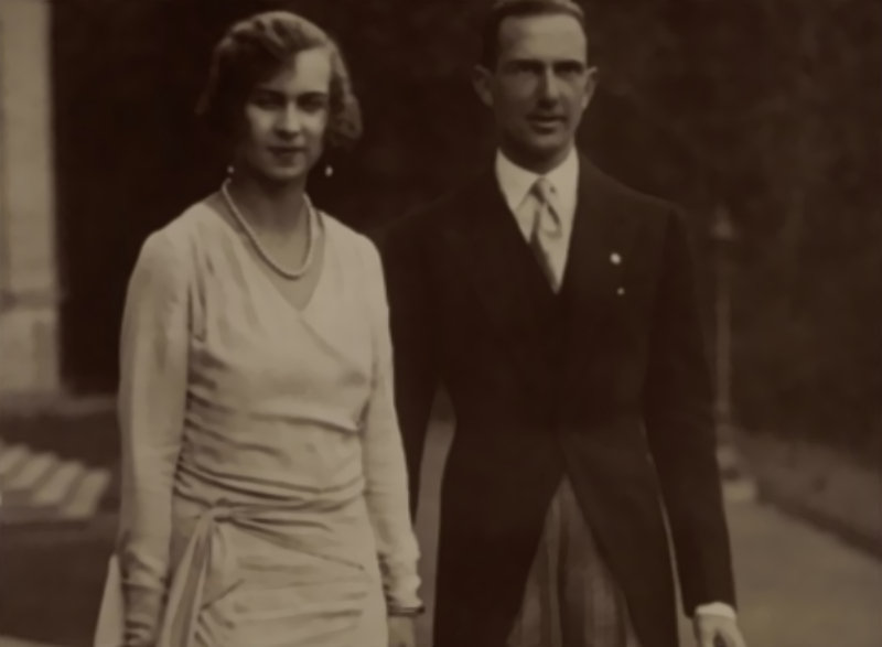 King Umberto II with Queen Marie-José of Italy