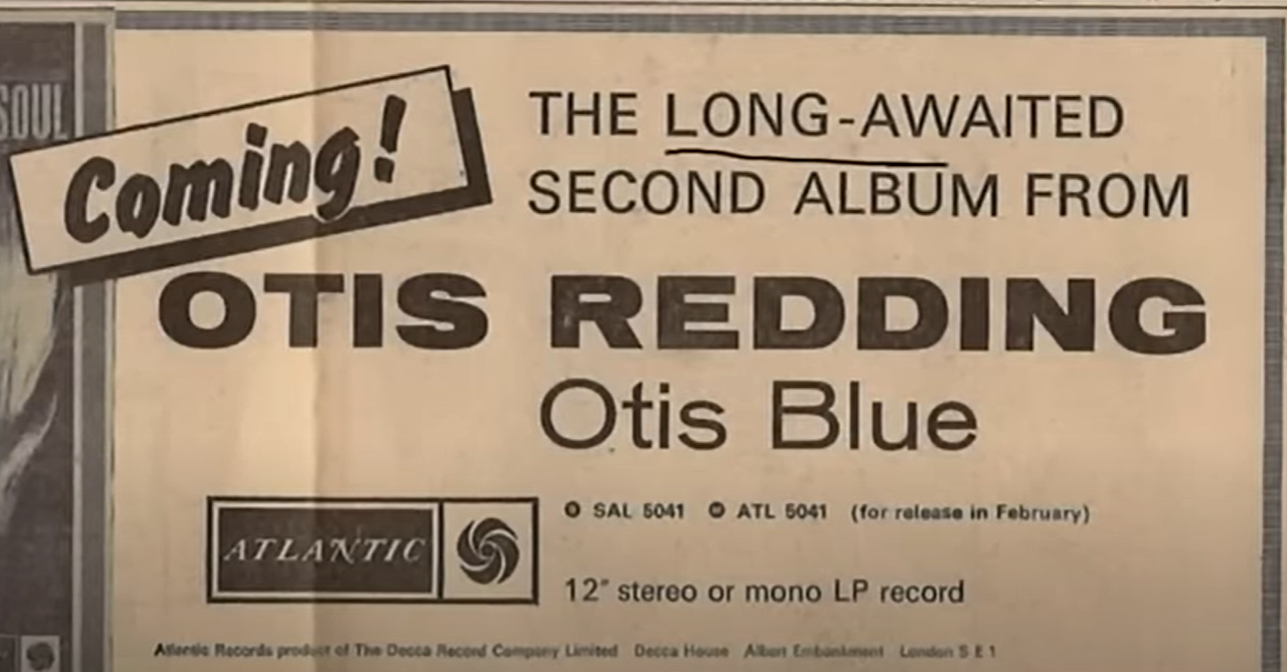 Otis Redding poster for new album