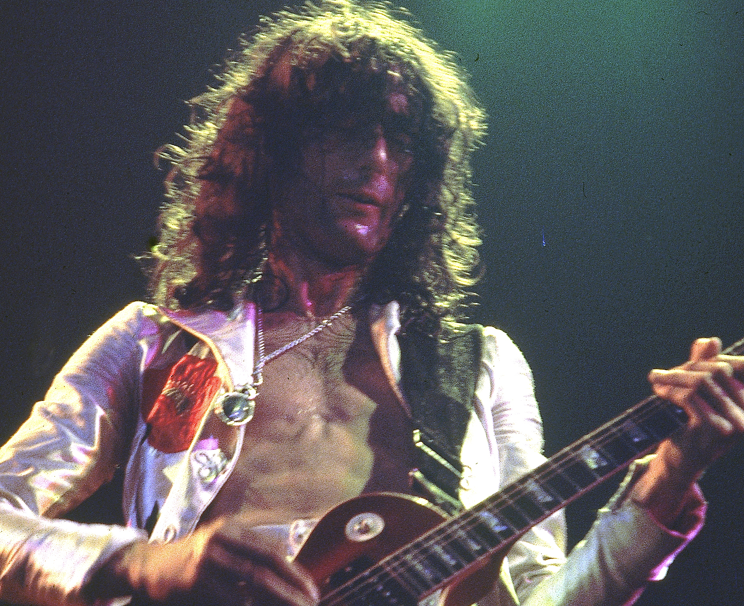 Jimmy Page in white