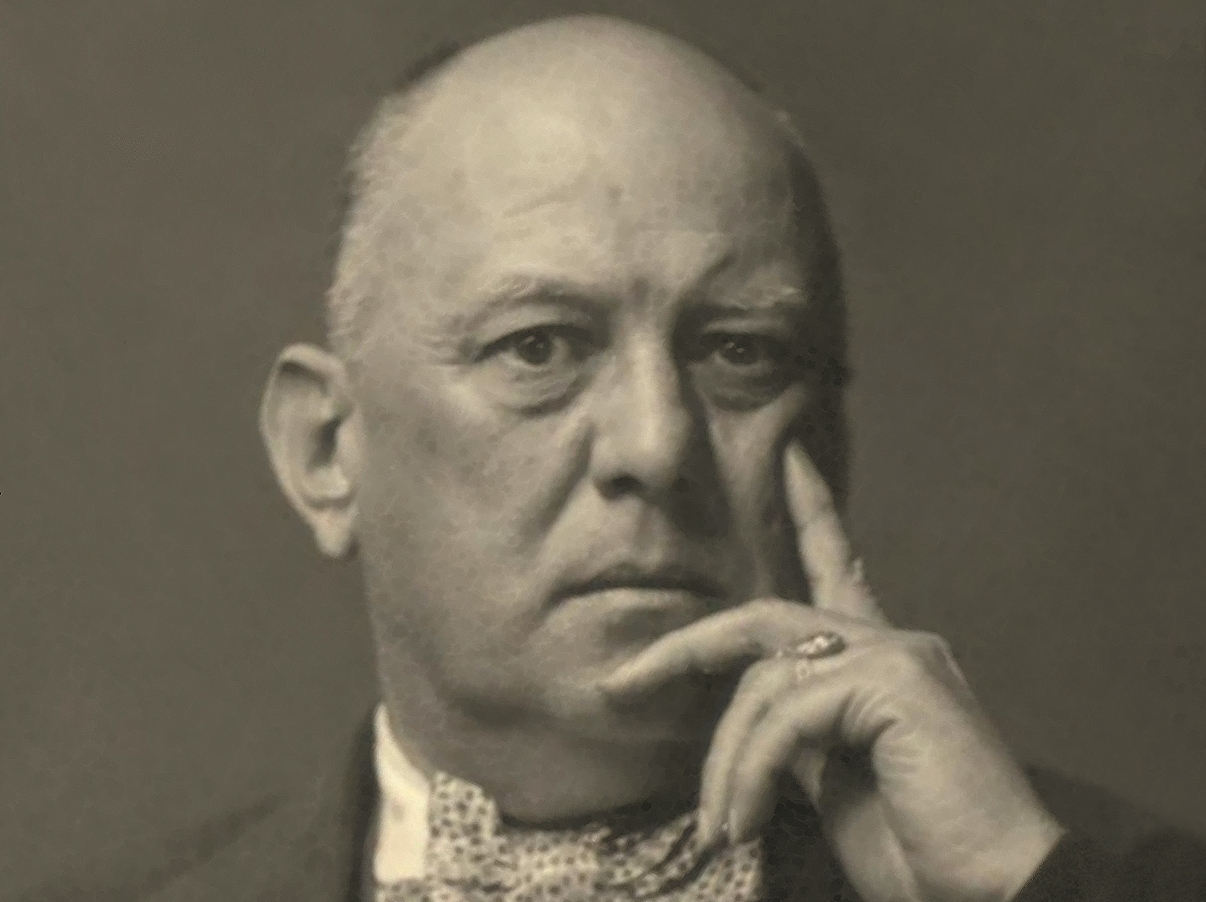 Aleister Crowley in suit