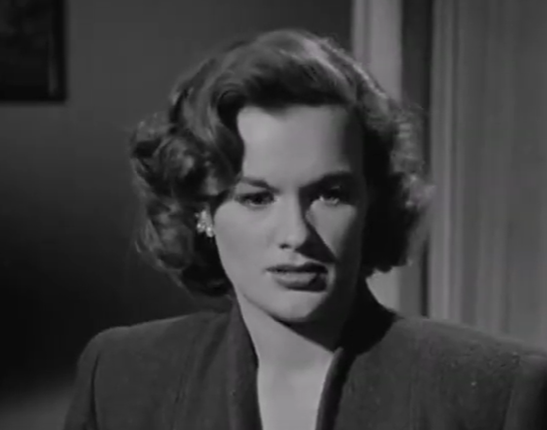 Screenshot of Jean Hagen looking at side - from  The Asphalt Jungle (1950)