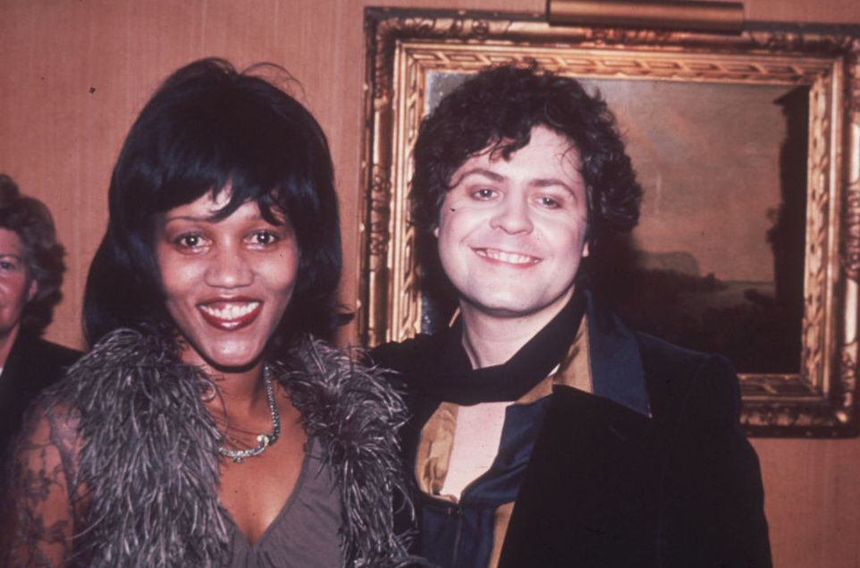 Singers Gloria Jones and Marc Bolan