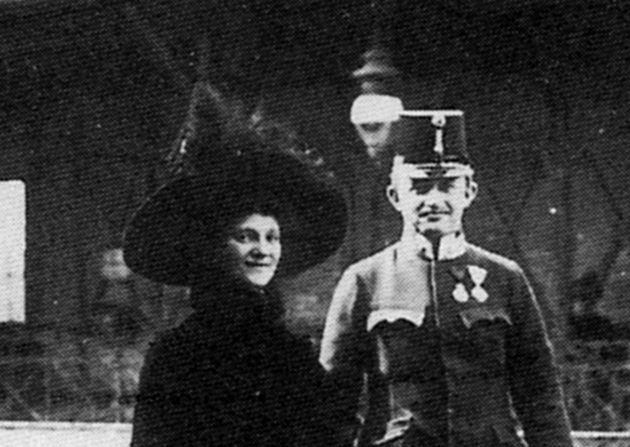 Portrait of Charles I Of Austria with his wife Zita of Bourbon-Parma