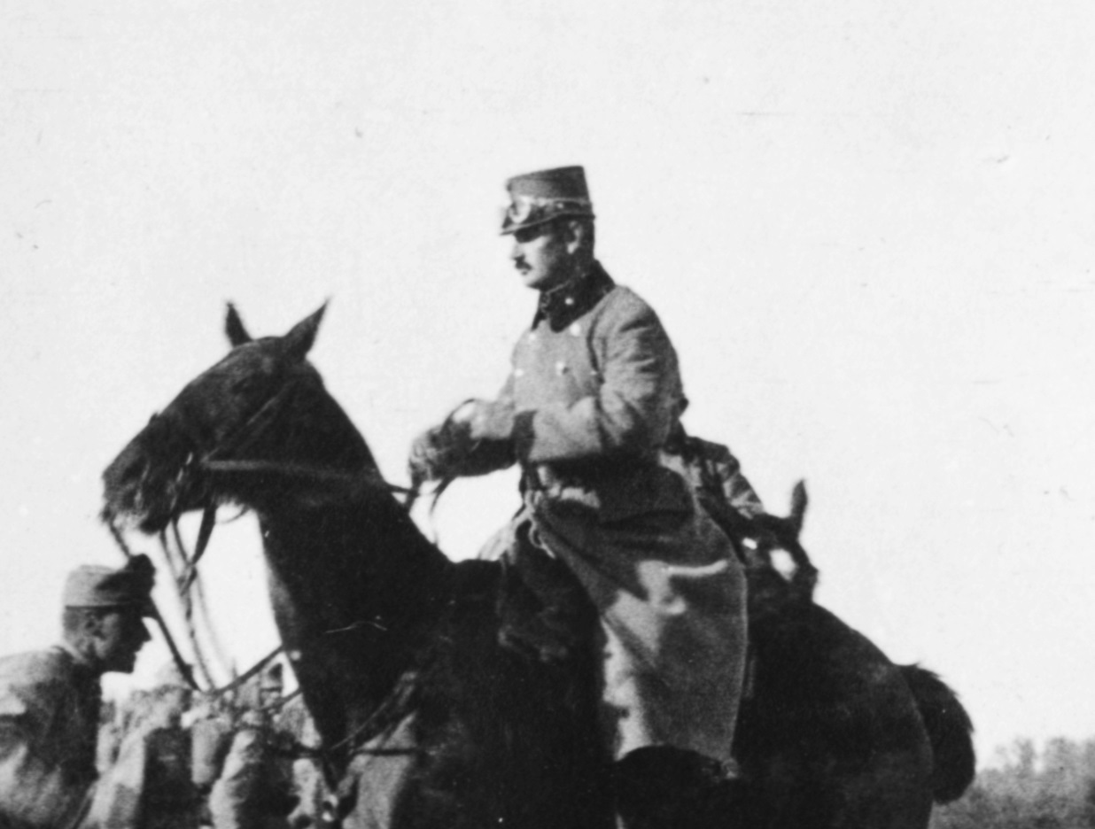 Portrait of Charles I Of Austria on horse.